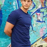 Mens' Cotton T-Shirt in Navy Blue