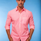 Bright Lights Mens' Organic Shirt Neon Coral