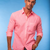 Bright Lights Mens' Organic Shirt Neon Coral