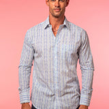 Jaipur Jive Mens' Organic Shirt in White and Blue