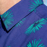 Palm Springs Mens' Short Sleeved Shirt in Blue