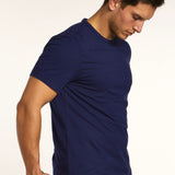 Mens' Cotton T-Shirt in Navy Blue