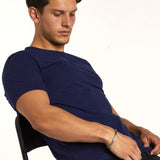 Mens' Cotton T-Shirt in Navy Blue