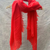 Mens Scarf 100% Wool in Orange