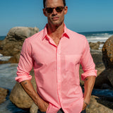 Bright Lights Mens' Organic Shirt Neon Coral