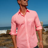 Bright Lights Mens' Organic Shirt Neon Coral