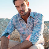 Comporta Mens Cotton Shirt in White