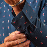 Hazy Daze Mens' cotton shirt in Navy