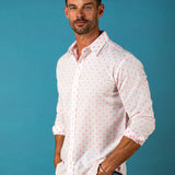 Sunkissed Mens' Cotton Shirt in Pink