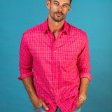 San Benito Mens' Organic Cotton Shirt in Pink