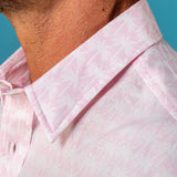 Palm Grove Mens' Organic Shirt in Light Pink