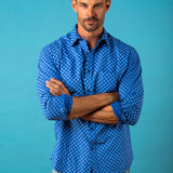 Mayura Mens' Organic Cotton Shirt in Blue