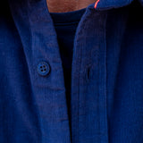 Corduroy Mens' Organic Cotton Shirt in Navy