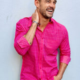 San Benito Mens' Organic Cotton Shirt in Pink